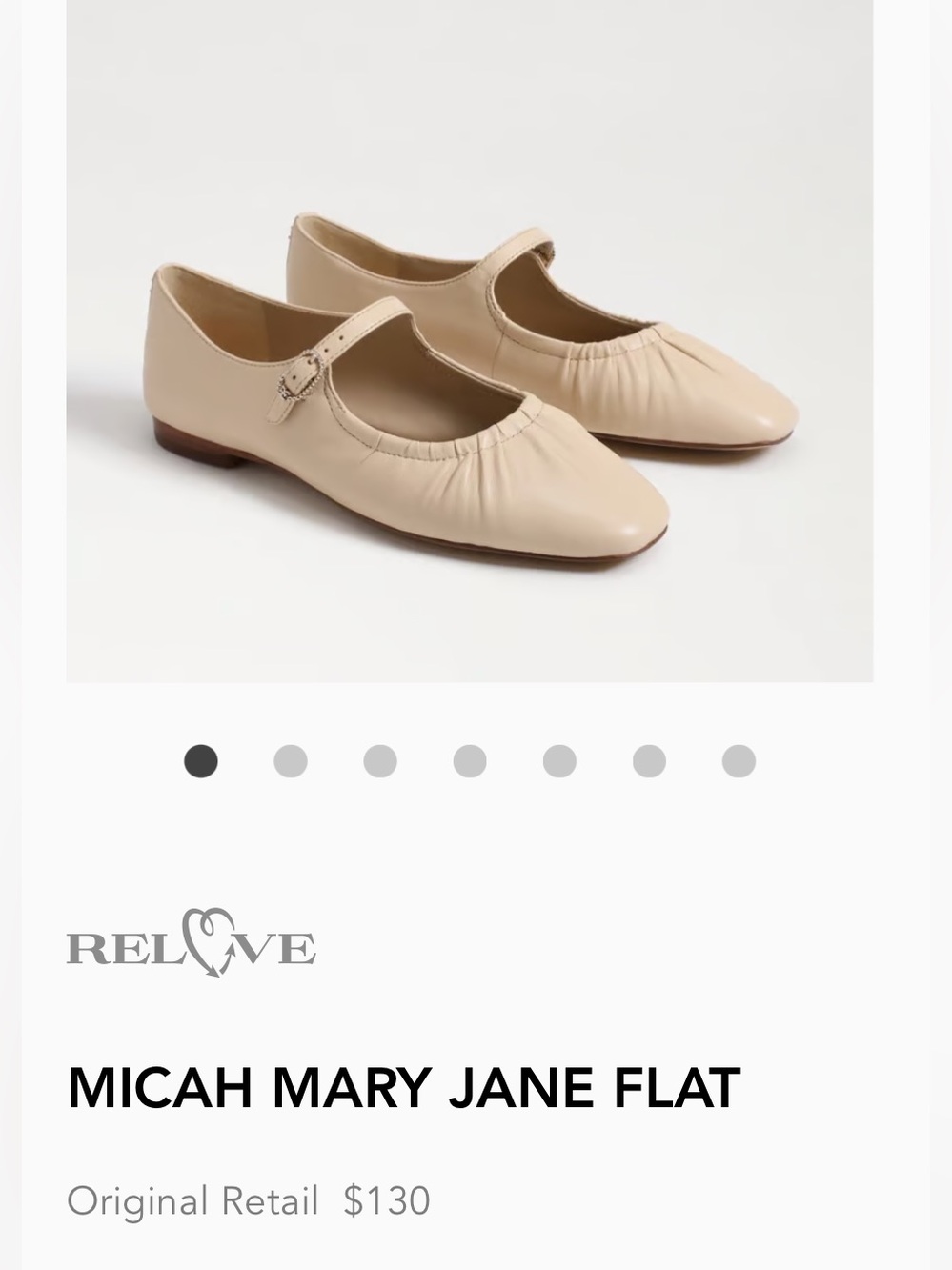 Sam Edelman Micah Ruched Square Toe Mary Jane Flats - Picture 12 of 12